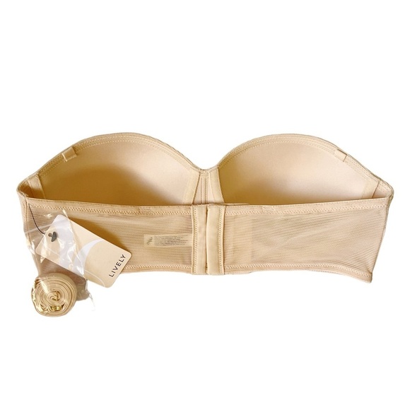 Lively no wire strapless bra 36B in toasted almond nude beige - Picture 5 of 11